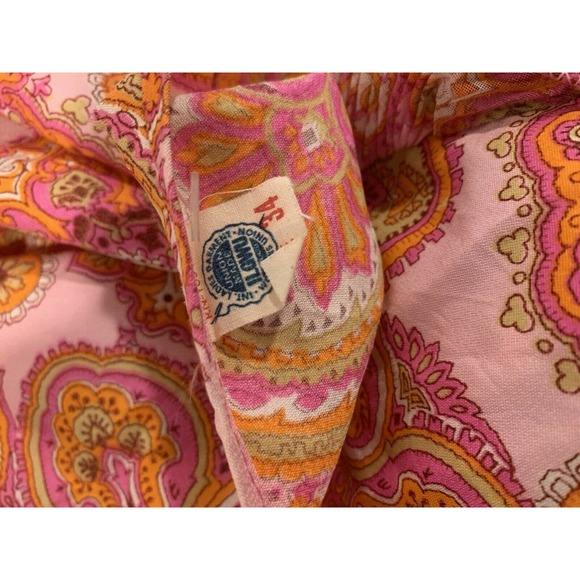 Vintage 1970s Button Down Blouse Colorful Paisley - Picture 8 of 8